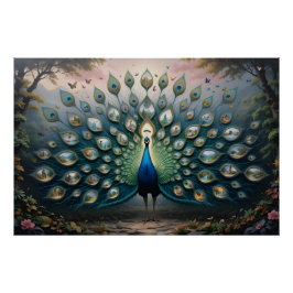Portal Peacock Panorama Poster