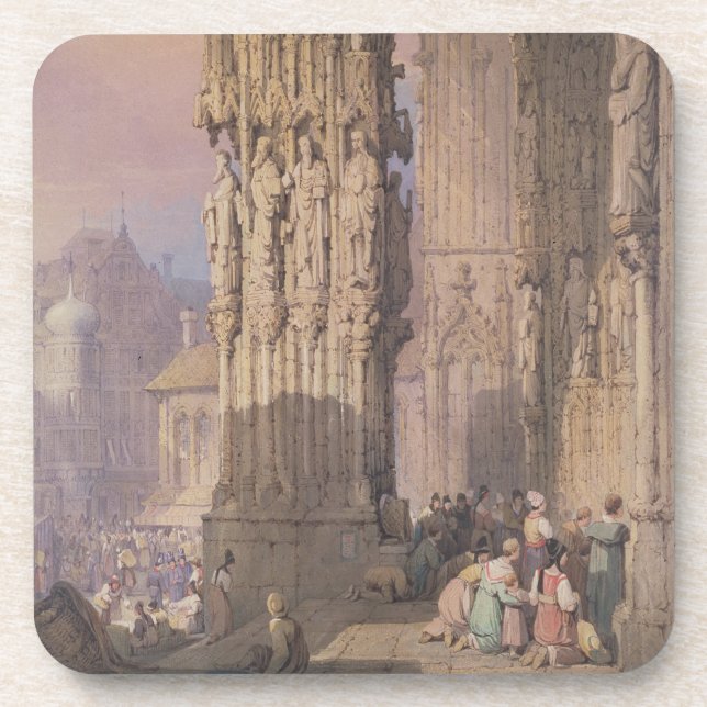 Portal von Regensburg-Kathedrale Getränkeuntersetzer (Vorderseite)