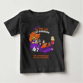 Portal zur Katzen-Dimension: Lustiges Chaos-Katzen Baby T-shirt