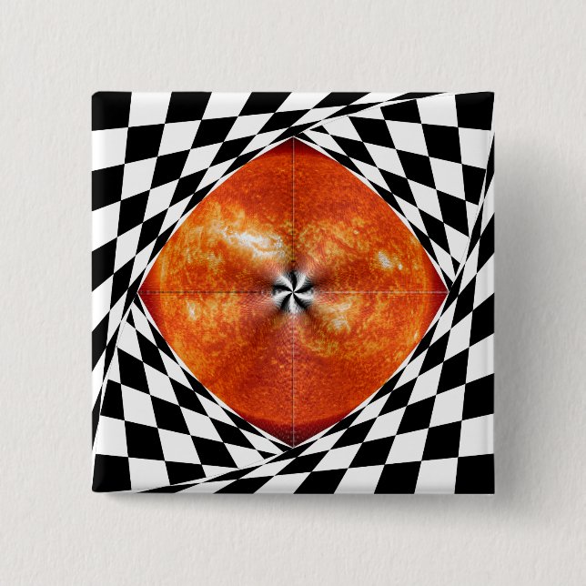 Portal zur Sonne von Kenneth Yoncich Button (Vorderseite)