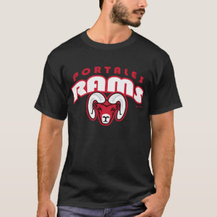 Portales RAMs gewölbt, T - Shirt beschriftend