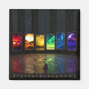 Portals Square Magnet