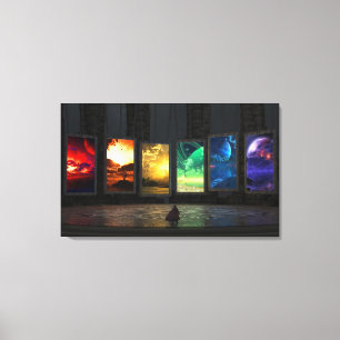 Portals Triptych Leinwanddruck