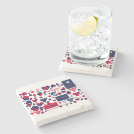 Portavasos 4 de Julio Steinuntersetzer