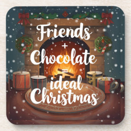 Portavasos decoración hogar cena amigos navidad  getränkeuntersetzer