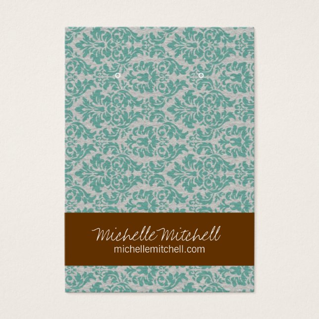 Porte à oreille | CARTE DE VISITE | Duo bleu Brown (Devant)