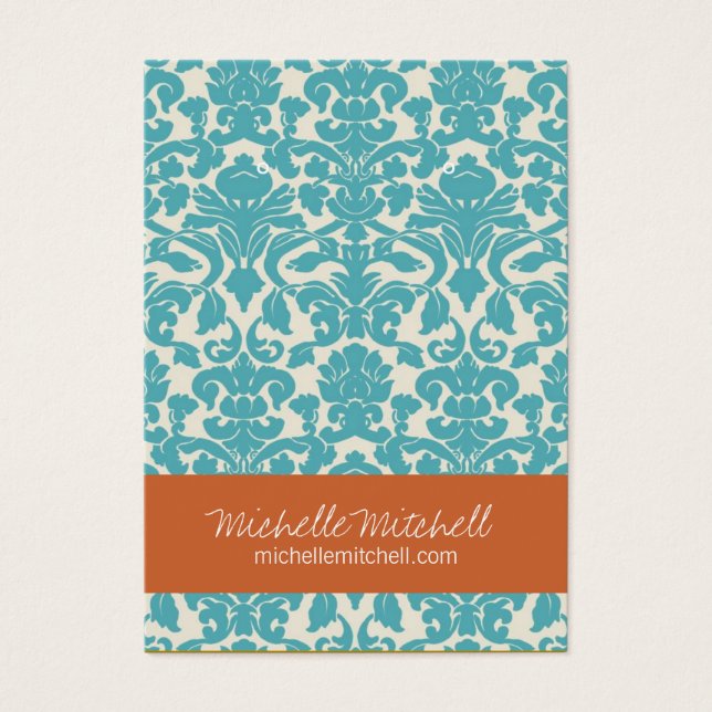 Porte à oreille | CARTE DE VISITE | Duo rouille bl (Devant)