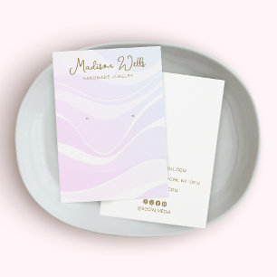 Porte-afficheur rose Vagues Lavande