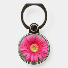 Porte-anneau rose Gerbera
