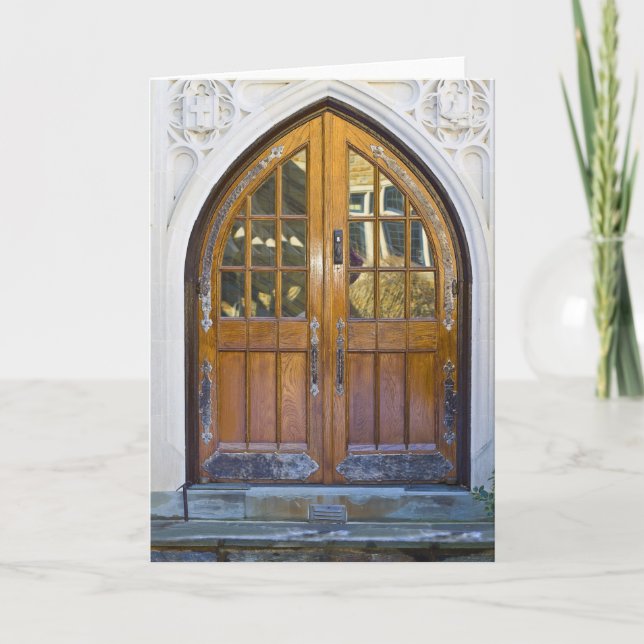 Porte arquée impressionnante - carte vierge (Devant)