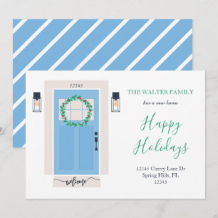 Porte avant Déplacement Faire-part bleu