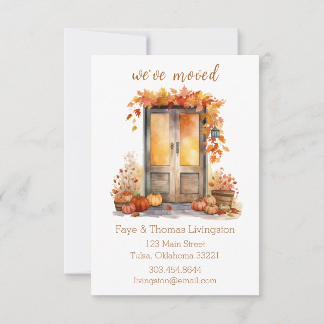 Porte avant Feuille d'érable, Faire-part mobile (Devant)