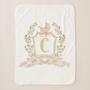 Porte bébé Monogramme "C" Pépinière Couverture béb