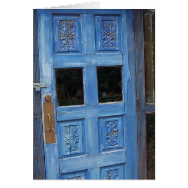 Porte bleue (Devant)