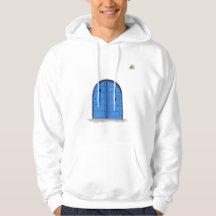 Porte Bleue Marocaine – Sweat à Capuche Cozy