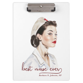 Porte-bloc 1950 Infirmière Retro Vintage Old School Custom