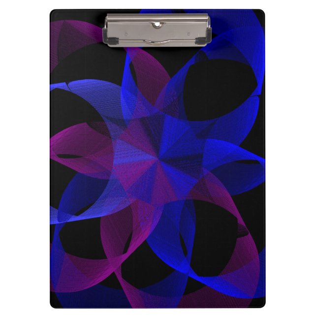 Porte-bloc 3D To 2D Cylinder Ring Geometric Clipboard (Devant)