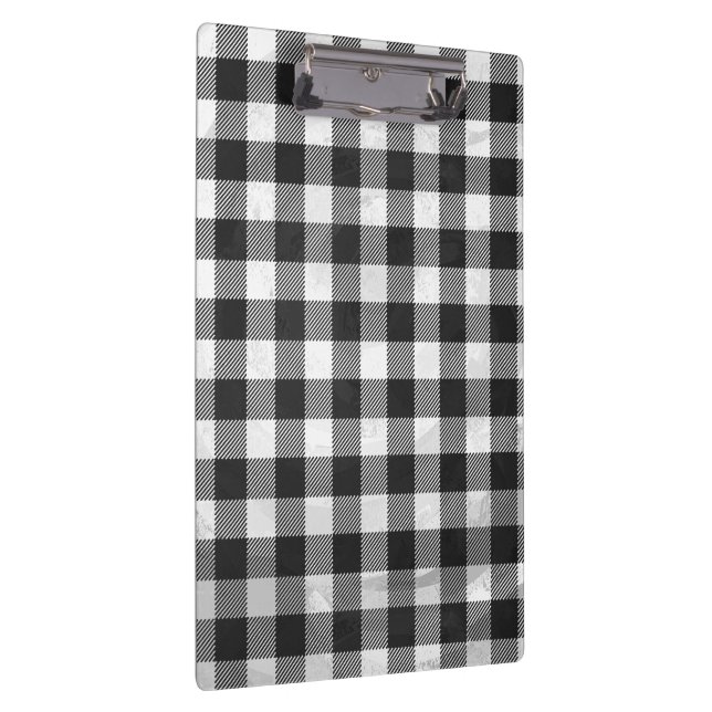 Porte-bloc à damiers Plaid Noir Et Blanc (Swatch)