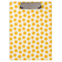 Porte-bloc à motif soleil levant doré