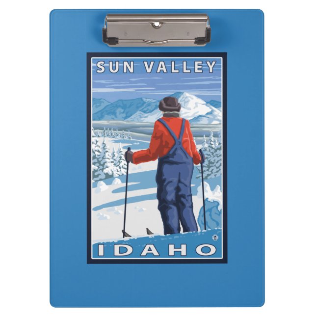 Porte-bloc Admirer de skieur - Sun Valley, Idaho (Devant)