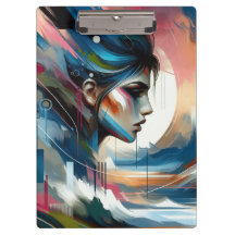 affiche Abstraite colorée sur le mur