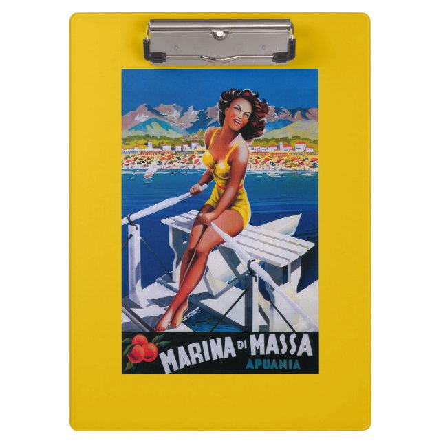 Porte-bloc Affiche de voyage de marina de Massa (Devant)
