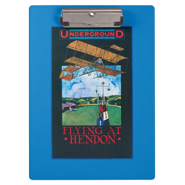 Porte-bloc Affiche finie Grahame-Blanche et plate d'aérodrome (Devant)