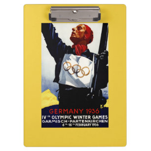 Porte-bloc Affiche olympique de publicité de 1936 jeux