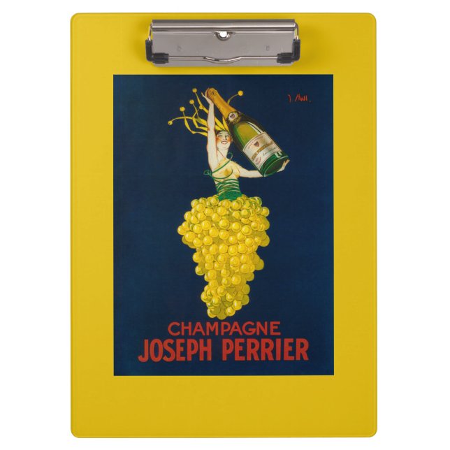 Porte-bloc Affiche promotionnelle de Joseph Perrier Champagne (Devant)