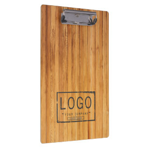 Porte-bloc Ajoutez votre logo en bois de grange rustique