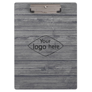 Porte-bloc Ajoutez votre logo en bois de grange rustique