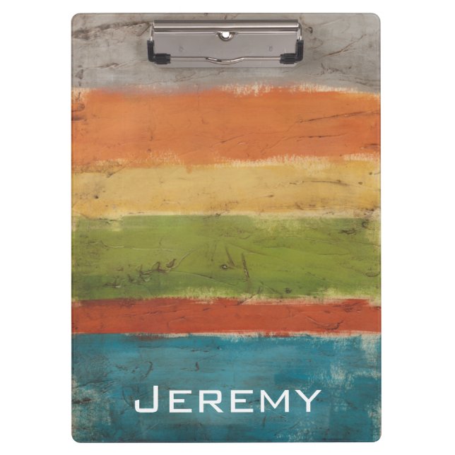 Porte-bloc Ajoutez votre nom | Mesa Strata I (Devant)