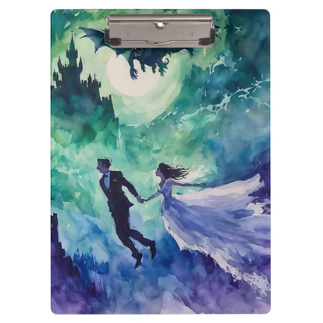Porte-bloc Amateurs de vol - Peinture aquarelle (Devant)