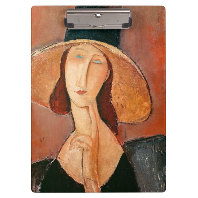 Porte-bloc Amedeo Modigliani - Jeanne Hebuterne en grand Casq (Devant)