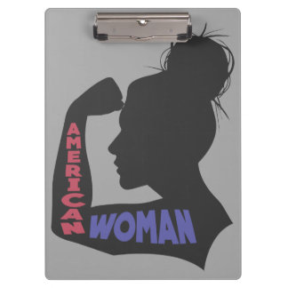 Porte-bloc American Woman gris foncé