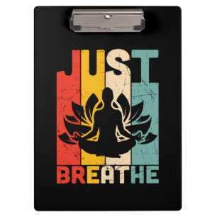 Porte-bloc Amoureux de yoga Respirer simplement Yoga Lotus