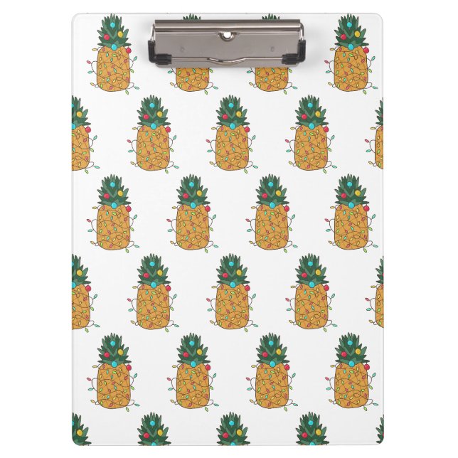 Porte-bloc Ananas de Noël tropical (Devant)