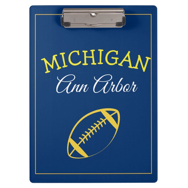 Porte-bloc Ann Arbor Michigan Blue and Maize (Devant)