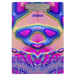 Porte-bloc ANTHEA ~ BIZARRE 3D! ~ Rose bleu vert original