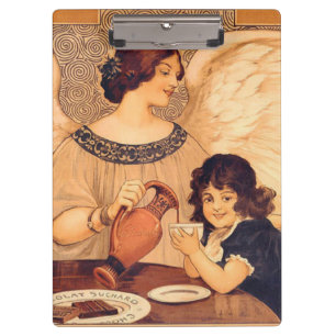 Porte-bloc Antique française au chocolat