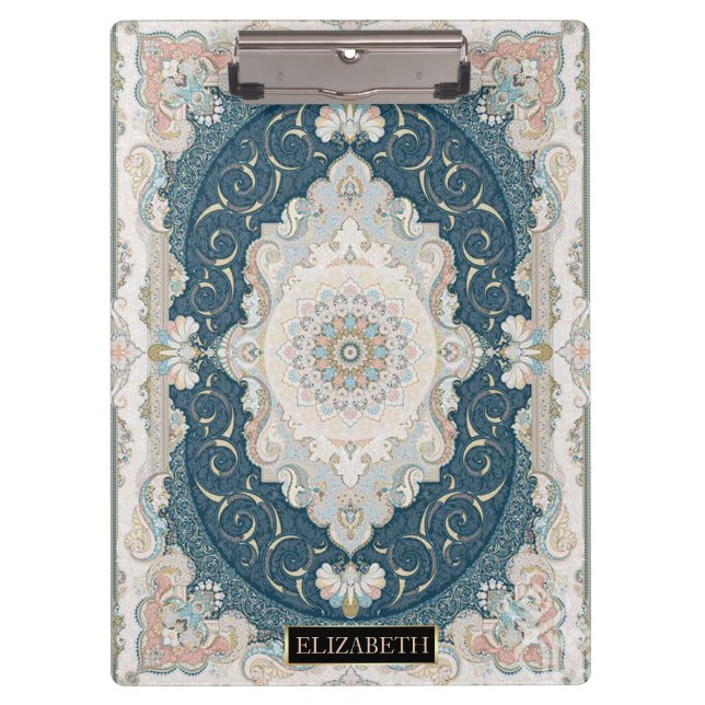 Porte-bloc Antique Turc Tapis Perse Nom du tapis (Devant)