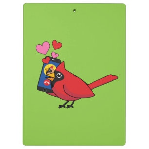 Porte-bloc Appels d'accouplement Cardinal Bird Love