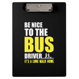 Porte-bloc Appréciez Le Bus Conduit Par Bus Omnibus