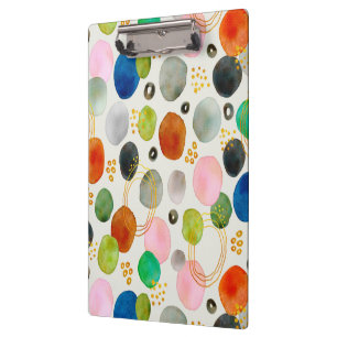 Porte-bloc Aquarelle Abstraite Pebble Gold Parties scintillan