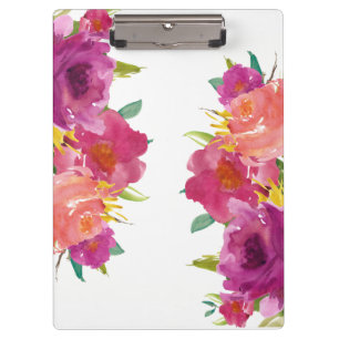 Porte-bloc Aquarelle fleuriste Porte - bloc d'affaires