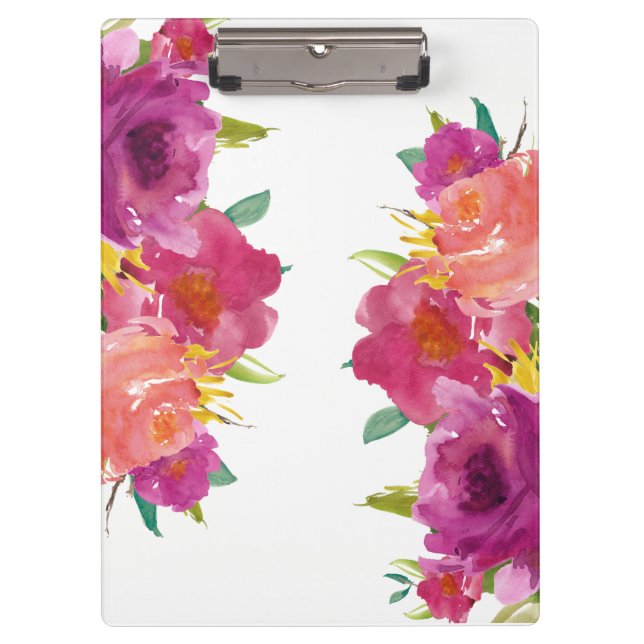 Porte-bloc Aquarelle fleuriste Porte - bloc d'affaires (Devant)