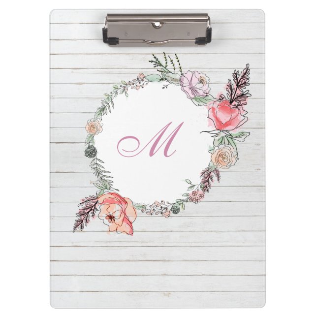 Porte-bloc Aquarelle florale moderne (Devant)