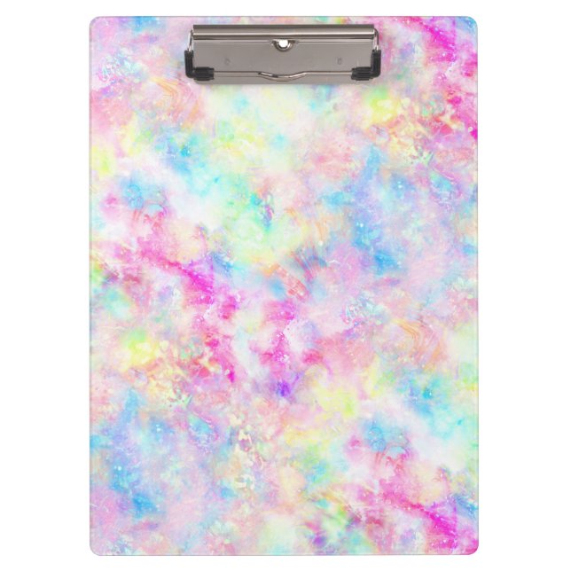 Porte-bloc Aquarelle Pastel Rainbow Tie Dye (Devant)