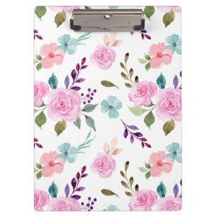Porte-bloc Aquarelle rose