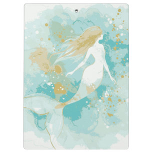 Porte-bloc Aquarelle Sirène Porte - bloc personnel